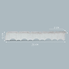 Бордюр «Камешки», 75 × 13 × 2 см, серый - фото 9130838