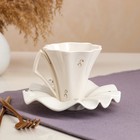 Чайная пара "Лотос белый", декор, 2 предмета, блюдце, кружка 0.2 л, микс - Фото 9