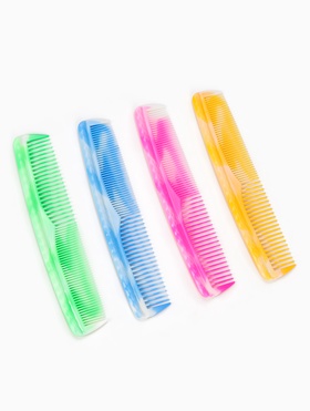 Расчёска комбинированная, 19.5×4 (±1) см, МИКС