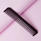 Расчёска, 17,5 × 3,7 см, цвет чёрный - фото 2159526