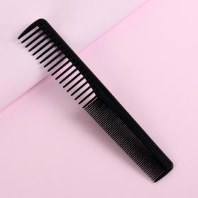 Расчёска комбинированная, скошенная, 17,7 × 3 см, цвет чёрный Ош