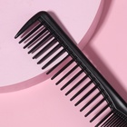Расчёска комбинированная, скошенная, 17.7×3 (±1) см, чёрная - Фото 3