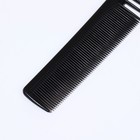 Расчёска комбинированная, скошенная, 17,7 × 3 см, цвет чёрный - фото 8283623