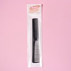Расчёска комбинированная, скошенная, 17.7×3 (±1) см, чёрная - Фото 4