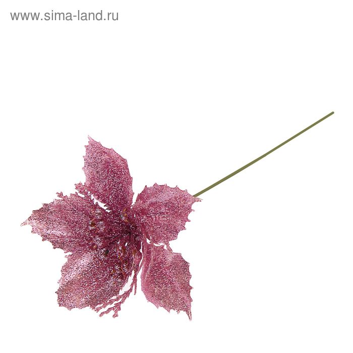 Цветок искусственный "Перелив" резной лист 9*20 см, микс - Фото 1