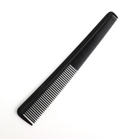 Расчёска комбинированная, скошенная, 18,7 x 3 см, цвет чёрный