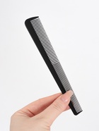 Расчёска комбинированная, скошенная, 18.7×3(±1) см, чёрная - Фото 2