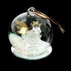 Сувенир стекло "Петушок в шаре" МИКС 6х6х6 см - Фото 1