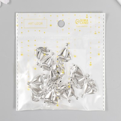 Декор металл "Парусник" 1,7х2 см