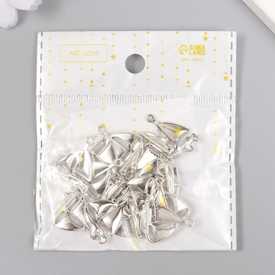 Декор металл "Парусник" 1,7х2 см