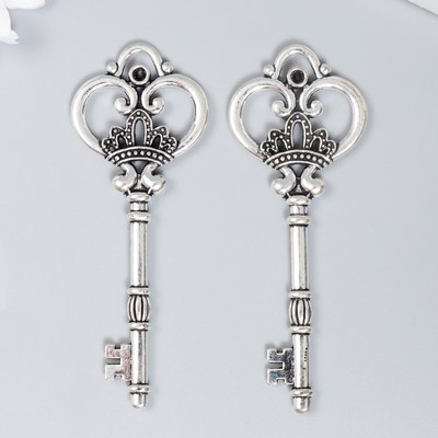 Декор металл "Королевский ключ" 8х3 см