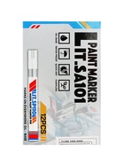 Маркер-краска, лаковый наконечник, пулевидный 4 мм, ширина линии 2.5 мм, синяя, цена за 1 штуку - Фото 10