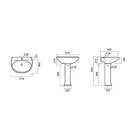 Умывальник «Виктория» с переливом, без пьедестала, белый - Фото 6