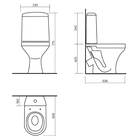 Унитаз-компакт «Аттика Люкс», 1-режим, арматура Alca Plast, белый - Фото 2