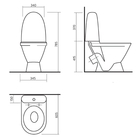 Унитаз-компакт «Виктория Эконом», 1-режим, арматура, белый - Фото 2