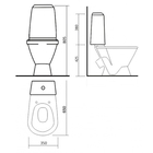 Унитаз-компакт «Кама Комфорт», 1-режим, арматура Alca Plast, белый - Фото 3