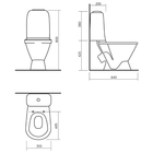 Унитаз-компакт «Самарский Эконом», 1-режим, арматура, белый - Фото 2