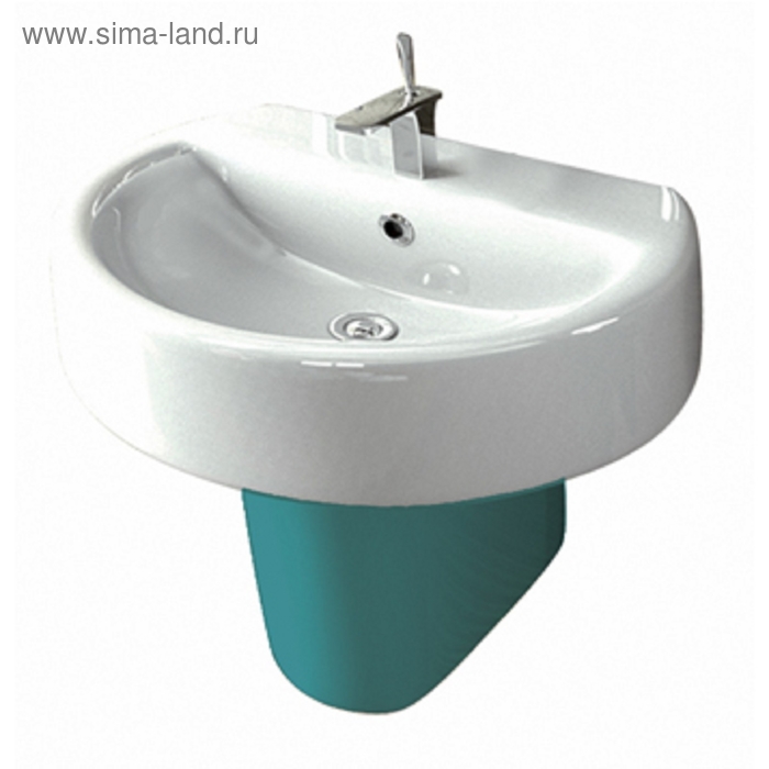 Полупьедестал SANITA LUXE Best Color Sea, морская волна - Фото 1