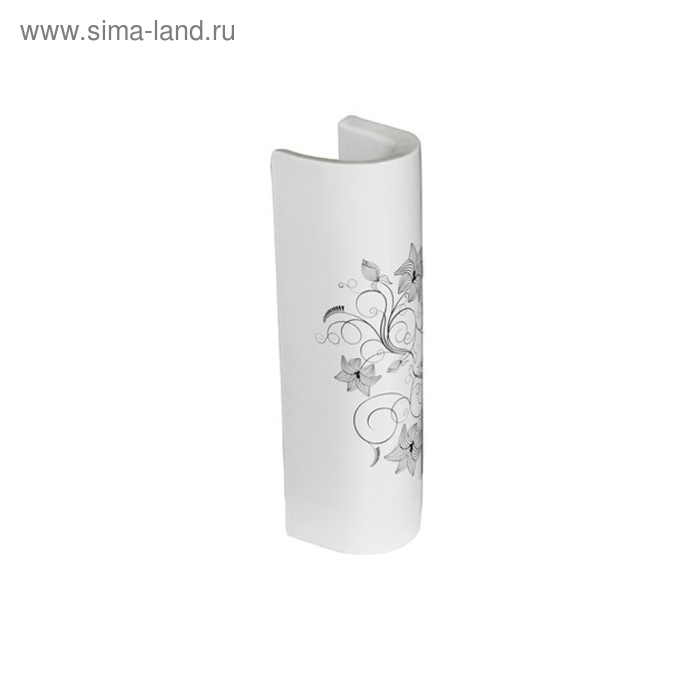 Пьедестал SANITA LUXE «Art Flora», цвет белый - Фото 1