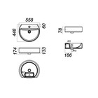 Умывальник Best 55×44.5, белый - Фото 3