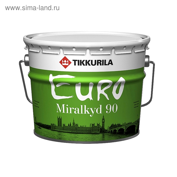 Эмаль Tikkurila MIRALKYD 90, 9 л - Фото 1