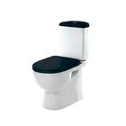 Унитаз компакт Sanita Best Color Black SL DM, 2-режима, арматура Geberit, белый - Фото 5