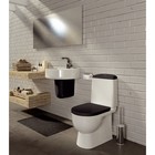 Унитаз компакт Sanita Best Color Black SL DM, 2-режима, арматура Geberit, белый - Фото 3