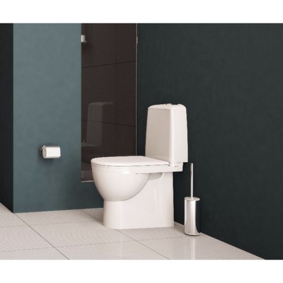 Унитаз компакт Sanita Best SL DM, 2-режима, сиденье с микролифтом, арматура Geberit, белый