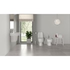 Унитаз компакт Sanita Best SL DM, 2-режима, сиденье с микролифтом, арматура Geberit, белый - Фото 7