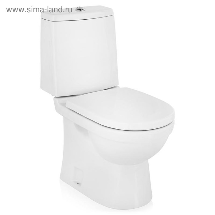 Унитаз компакт Sanita Next Luxe SL DM, 2-режима, арматура Geberit, белый - Фото 1