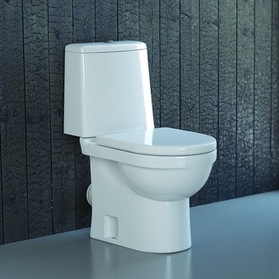 Унитаз компакт Sanita Next Luxe SL DM, 2-режима, арматура Geberit, белый