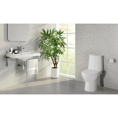 Унитаз компакт Sanita Next Luxe SL DM, 2-режима, арматура Geberit, белый
