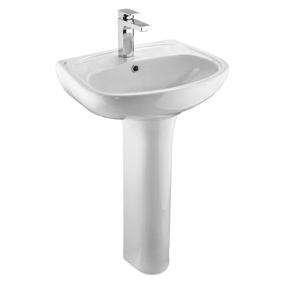 Раковина Santek «Анимо-50» c отверстием под смеситель, с пьедесталом