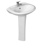 Раковина Santek «Бриз-50» c отверстием под смеситель, с пьедесталом - Фото 2