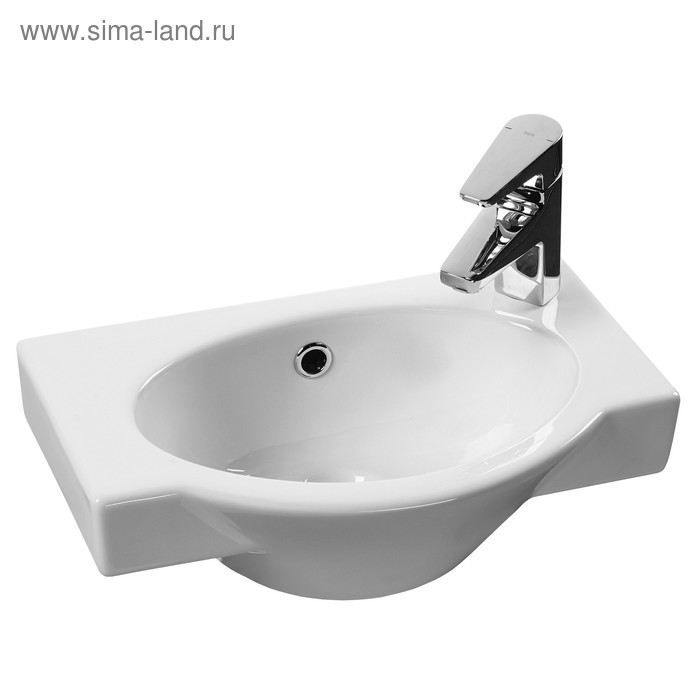 Раковина Santek «Форум-45» c правым отверстием под смеситель, без пьедестала - Фото 1