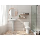 Унитаз-компакт Santek «Бриз» косой выпуск, однорежимная арматура, сиденье полипропилен - Фото 9