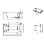 Ванна акриловая IFO Olika BR82015000, прямоугольная, 150х70 см, без ножек - Фото 3