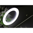 Зеркало «Элио 100», с подсветкой, часами, сенсором и увеличивающей линзой - Фото 3