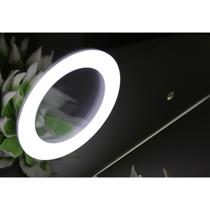 Зеркало «Элио 80» Акватон, с подсветкой, часами, сенсором и увеличивающей линзой - фото 1911212693