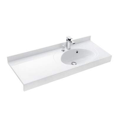 Раковина AQUATON Отель 3/120 правая белая с навесами 1A70103NOT01R=