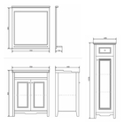 Зеркало Comforty «Тбилиси 70», 700×800×116 мм, цвет белый - Фото 3