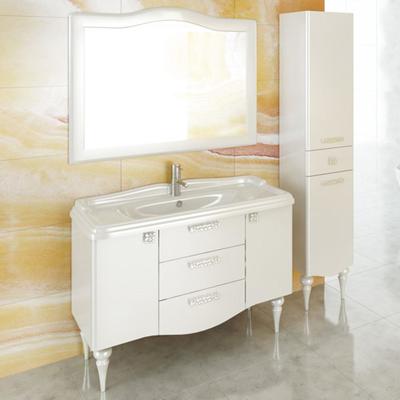 Тумба Comforty с раковиной Монако 120, цвет белый