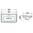 Раковина Comforty 3380, накладная, цвет белый - Фото 2