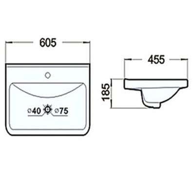 Раковина Comforty 603, накладная, цвет белый