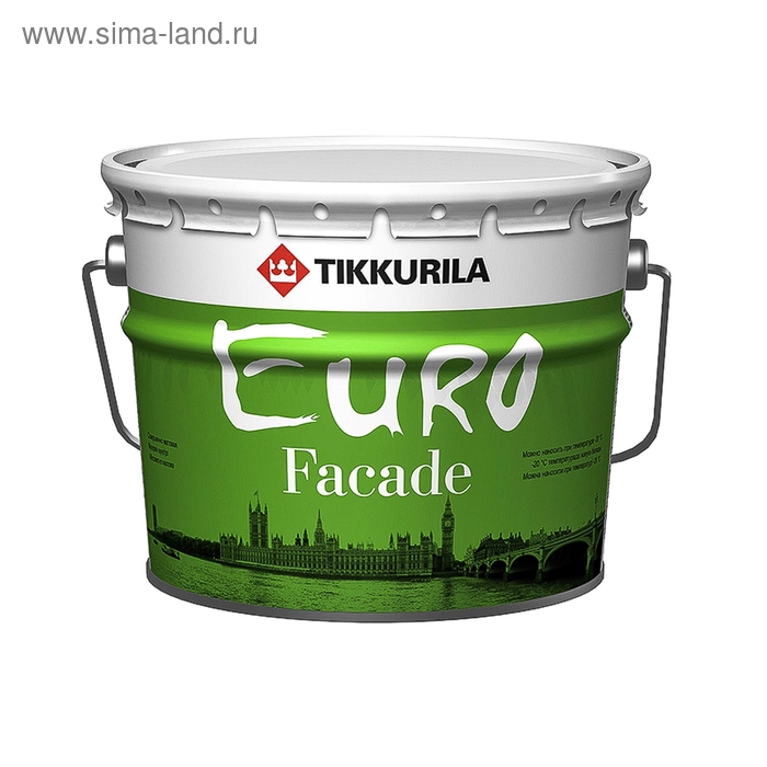 Фасадная краска Tikkurila EURO FACADE, 9 л - Фото 1