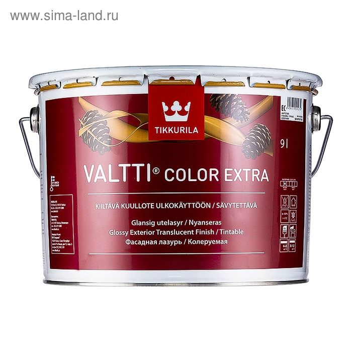 Антисептик Tikkurila VALTTI COLOR EXTRA, 9 л - Фото 1