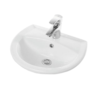 Умывальник «Аттика 48», хромированный белый, ВКС