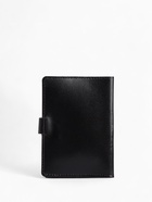 Обложка для паспорта на кнопке, натуральная кожа, чёрная - Фото 7