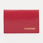 Обложка для паспорта, цвет фуксия - фото 8476007