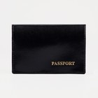 Обложка для паспорта, цвет чёрный - фото 8476025